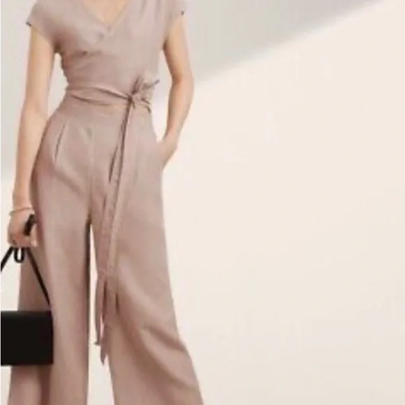 ARITZIA Wilfred Cairo Brax Linen Jumpsuit US 0 - Picture 3 of 11